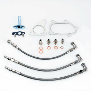 TRITDT Fits SUBARU EJ25 08~ WRX Forester VF40 VF46 Turbo Install Kit Teflon Hose