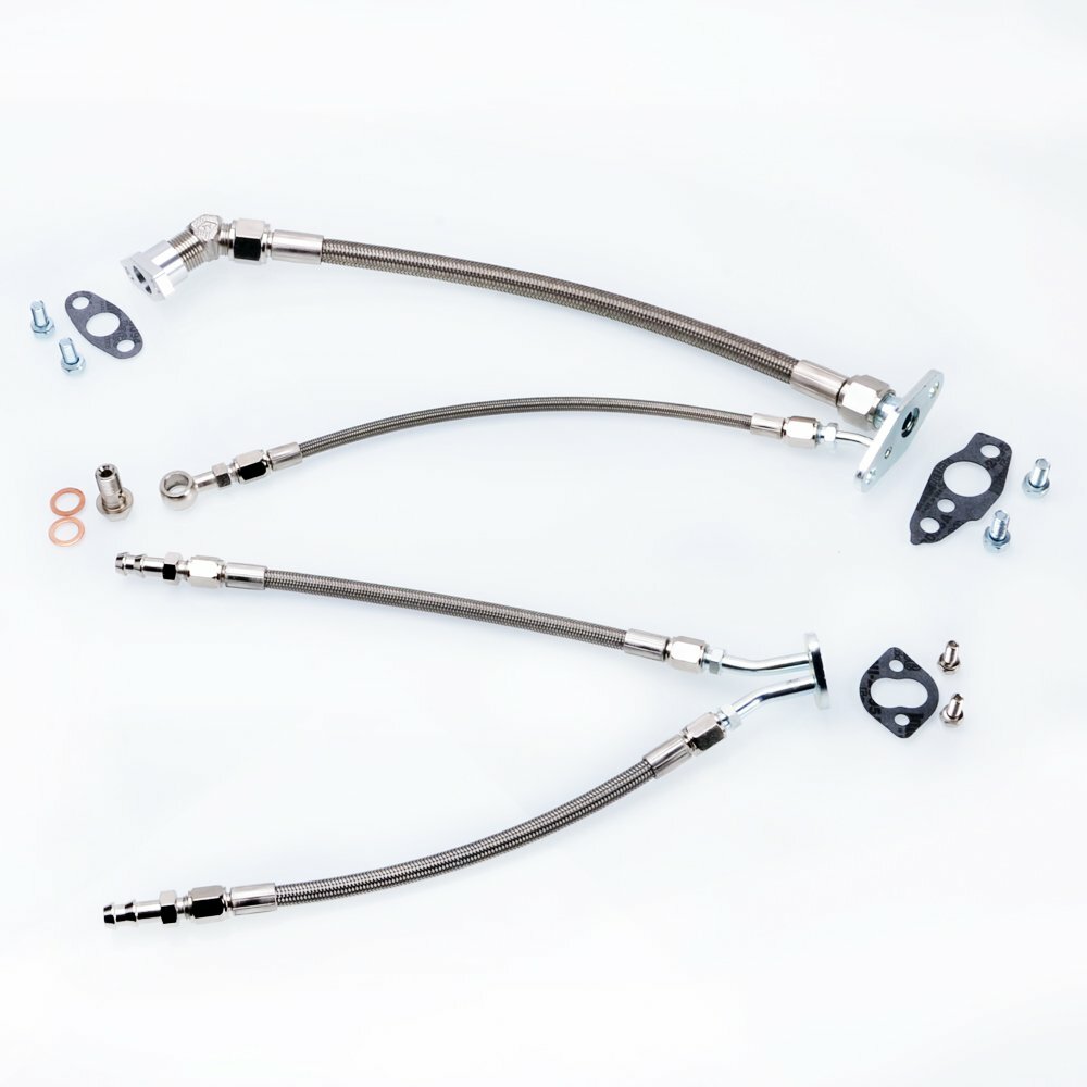 TRITDT Turbo Oil & Water Line Kit for 7MGTE w/ TOYOTA CT26 Turbocharger