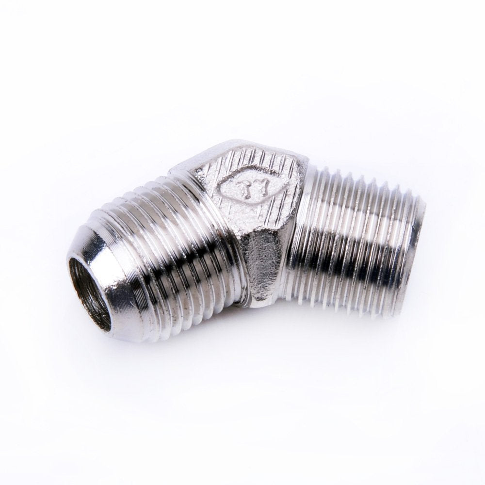 TRITDT45Deg 1/2PT to 10AN Male to Male Turbo Adapter
