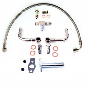 TRITDT Fits Mitsubishi TD05 TD06 Oil and Water Line Kit M10x1.25mm