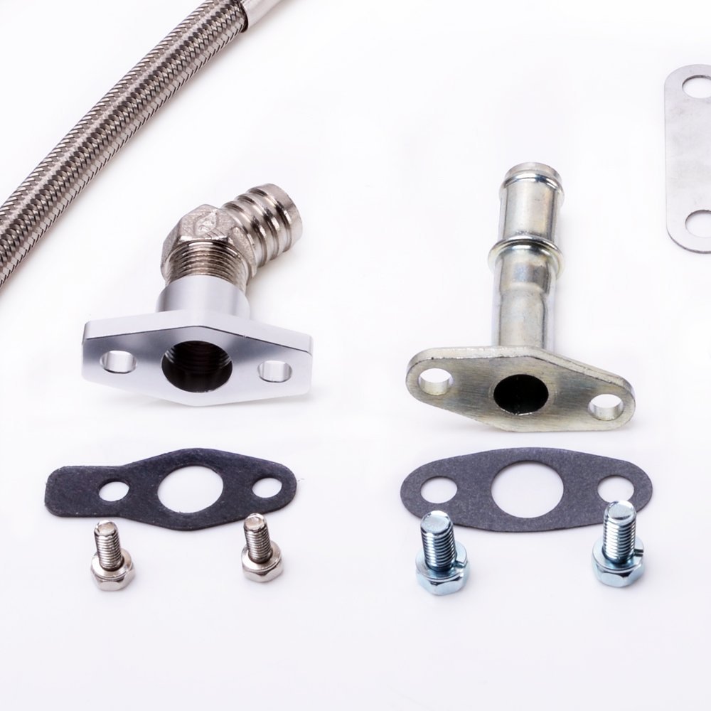 TRITDT Fits DSM 2G 4G63T Eclipse w/ Garrett T25 Turbo Install Kit 6AN