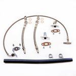 TRITDT Fits Garrett T3 T4 T04E Turbo Oil and Water Line Kit M18x1.5mm Water Hole
