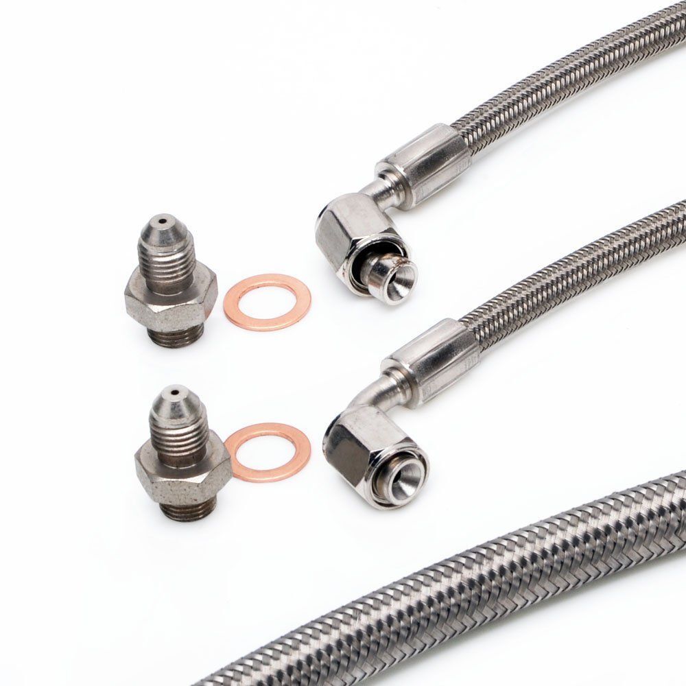 Turbo Oil Water Line Kit for TOYOTA 1JZ-GTE 2JZ-GTE w/Garrett T25 T28 Twin Turbo