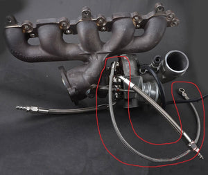Fits K04 for Volvo S40 S60 V50 T5 / Ford Focus ST Mondeo S-Max Oil Feed Line