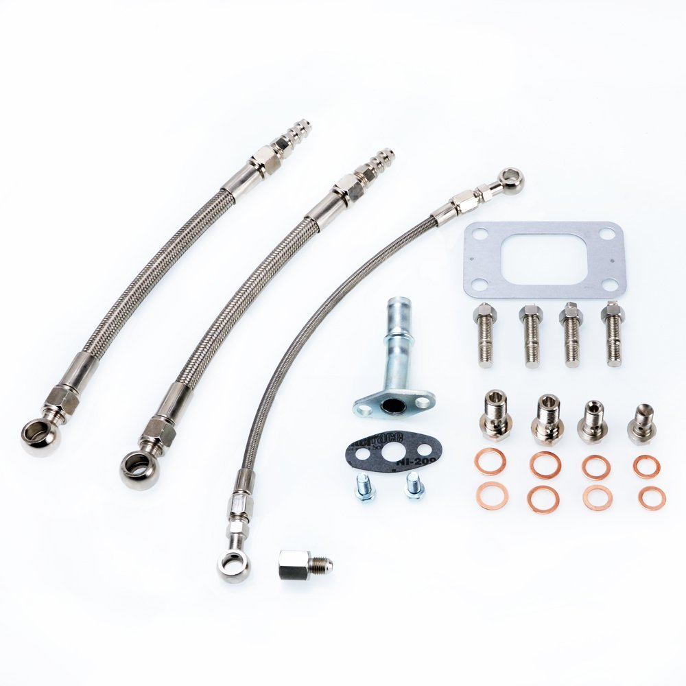 TRITDT Fits SUBARU WRX Impreza EJ20 w/ Garrett GT30R GT35R BB / T3 Install Kit