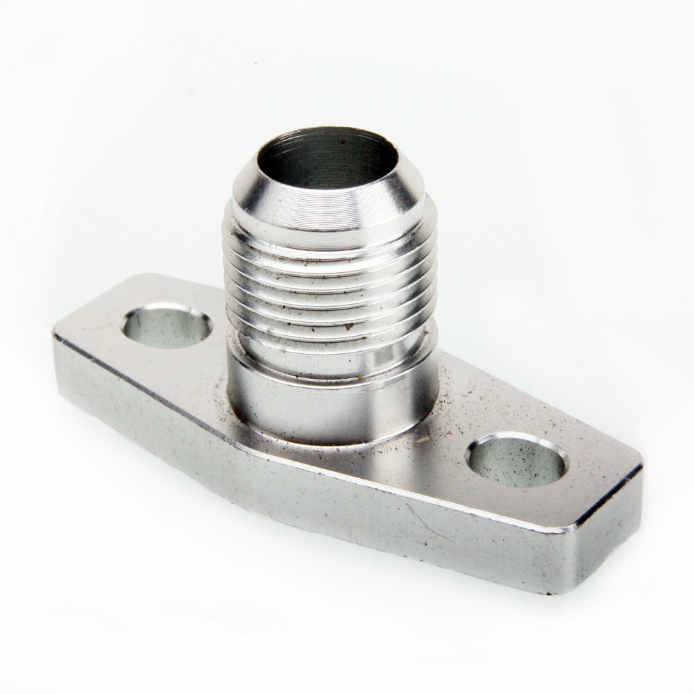TRITDT Turbo Oil Return Flange Kit -8AN Fit Mitsubishi TD03 TD04 TD05 TD06