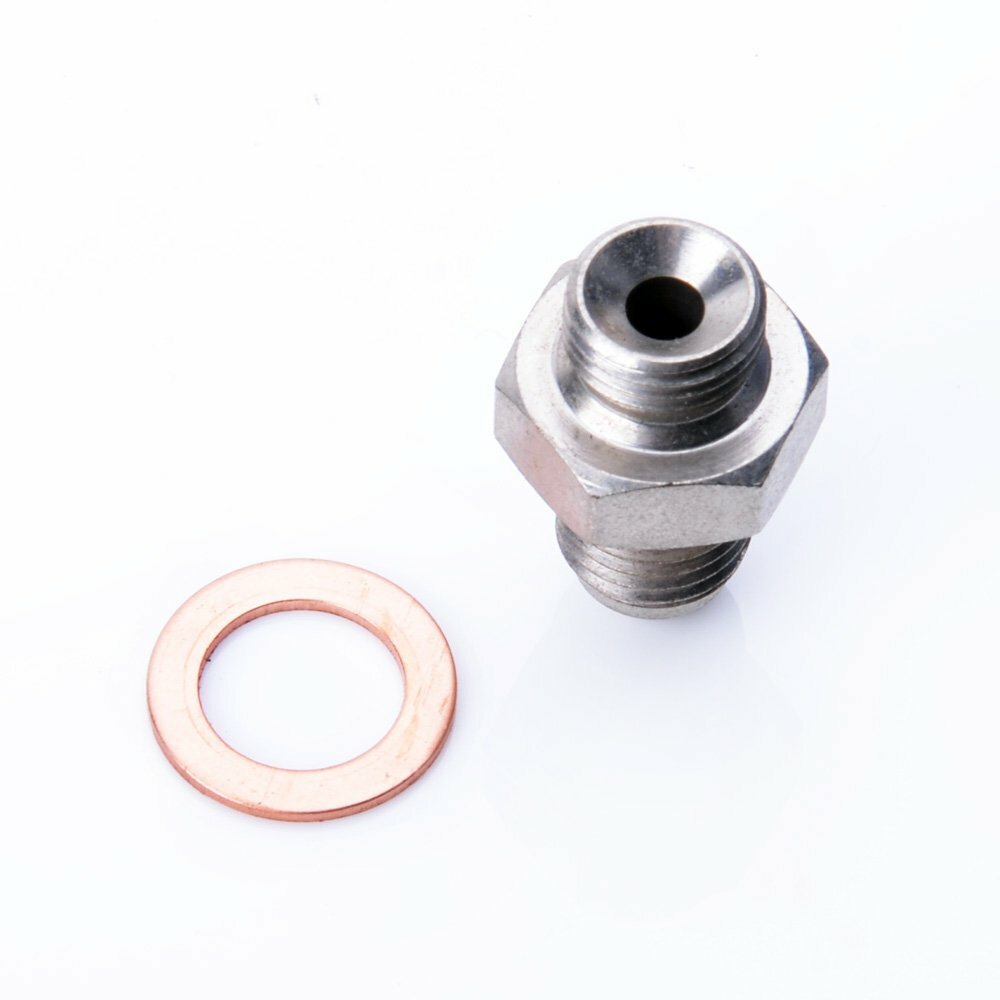 Fits T25 T28 T30 GT35 Oil Feed Adapter Kit 7/16"-24 to 4AN w/ 1.5mm Restrictor