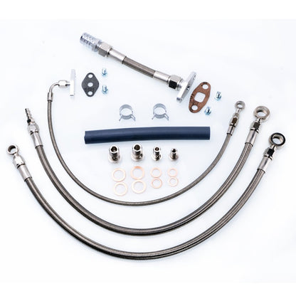 TRITDT Fits RB25/RB30DET w/ Garrett GT4202R GT4508R B.B. Oil and Water Line Kit