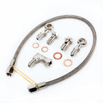 TRITDT M10x1.25mm / M12x1.25mm / 50cm 4AN Line Turbo Oil Feed Line Kit