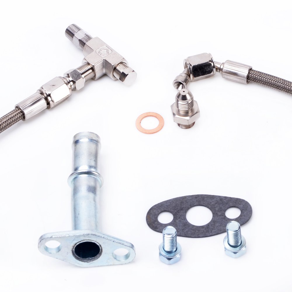 TRITDT Fits Garrett GT3076R GT3582R T3 Flange 4 Bolt Ball Bearing Install Kit