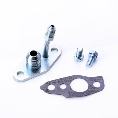 TRITDT Turbo Oil Feed & Return Flange Kit 4AN 8AN for TOYOTA CT20 CT26