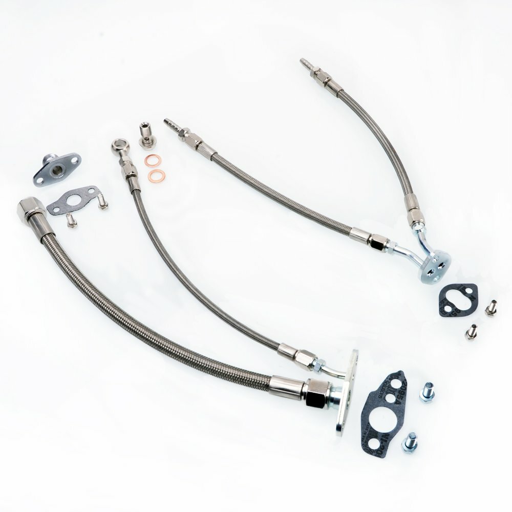 TRITDT Fits TOYOTA Landcruiser 4.2L 1HD w/ CT26 Turbo Turbo Oil & Water Line Kit