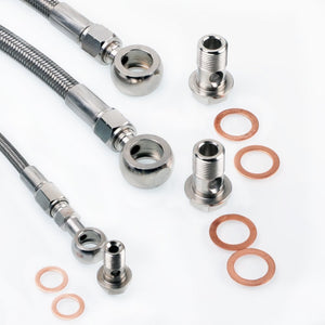 TRITDT Fits S14 S15 SR20DET W/ RB25DET T3 Turbo Top Mount Oil and Water Line Kit