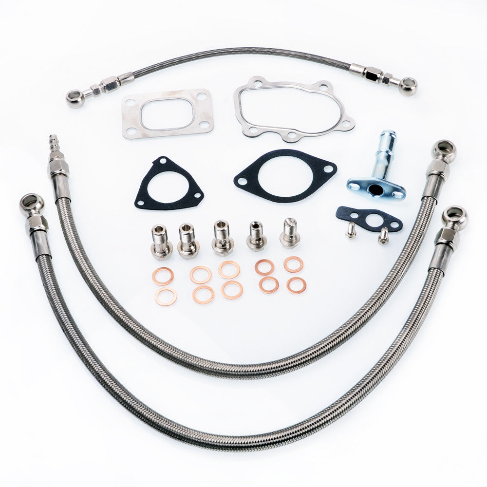 TRITDT Fits S13 SR20DET Silvia w/ TRITDT TD05H TD06SL2 Oil and Water Line Kit