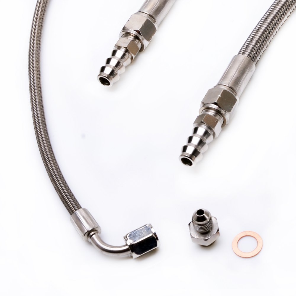 TRITDT Fits DSM 2G 4G63T Eclipse w/ Garrett T25 Turbo Install Kit 6AN