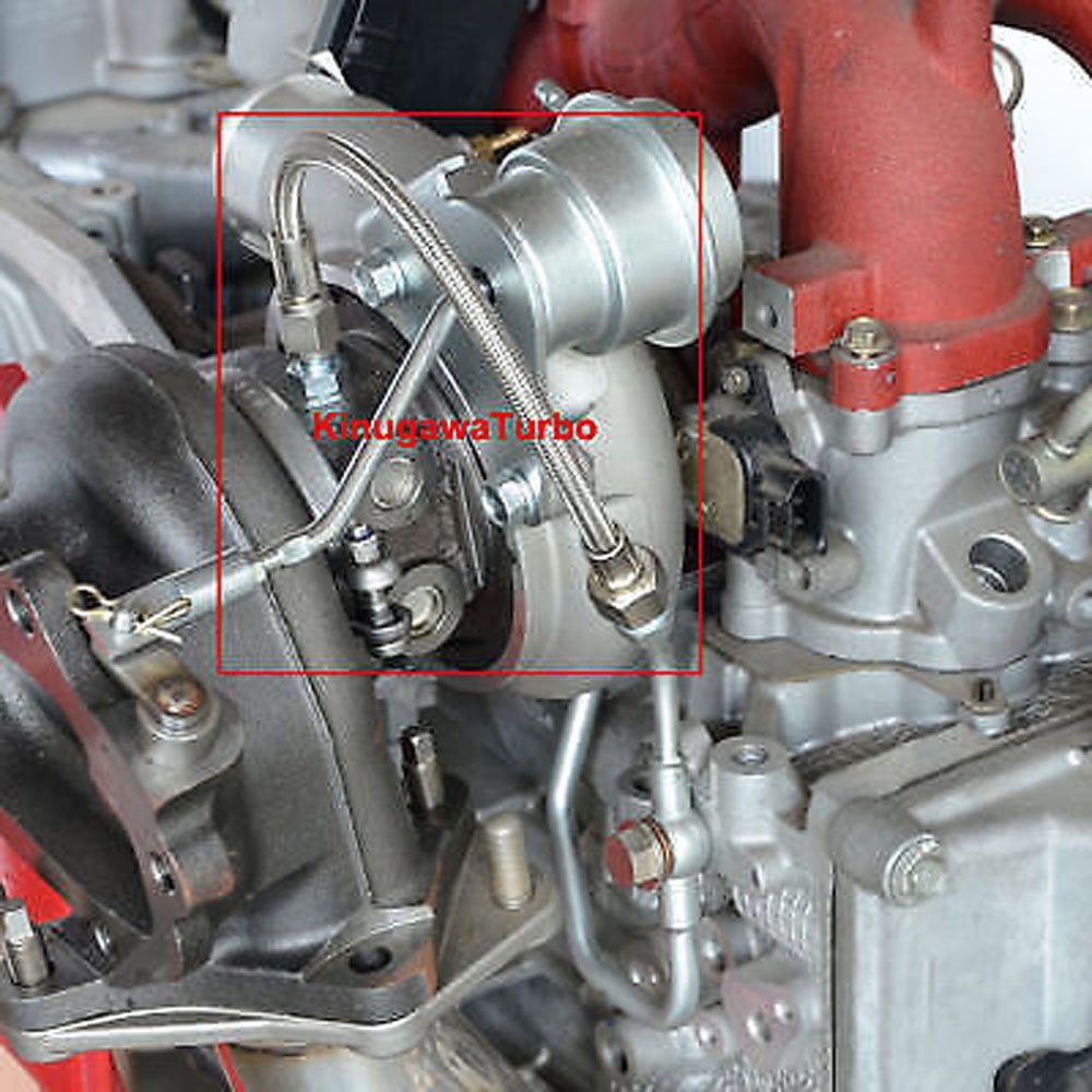 Fits SUBARU EJ20 EJ25 w/ AVCS for IHI VFxx & TF035HM TD04L Oil Feed Line Kit