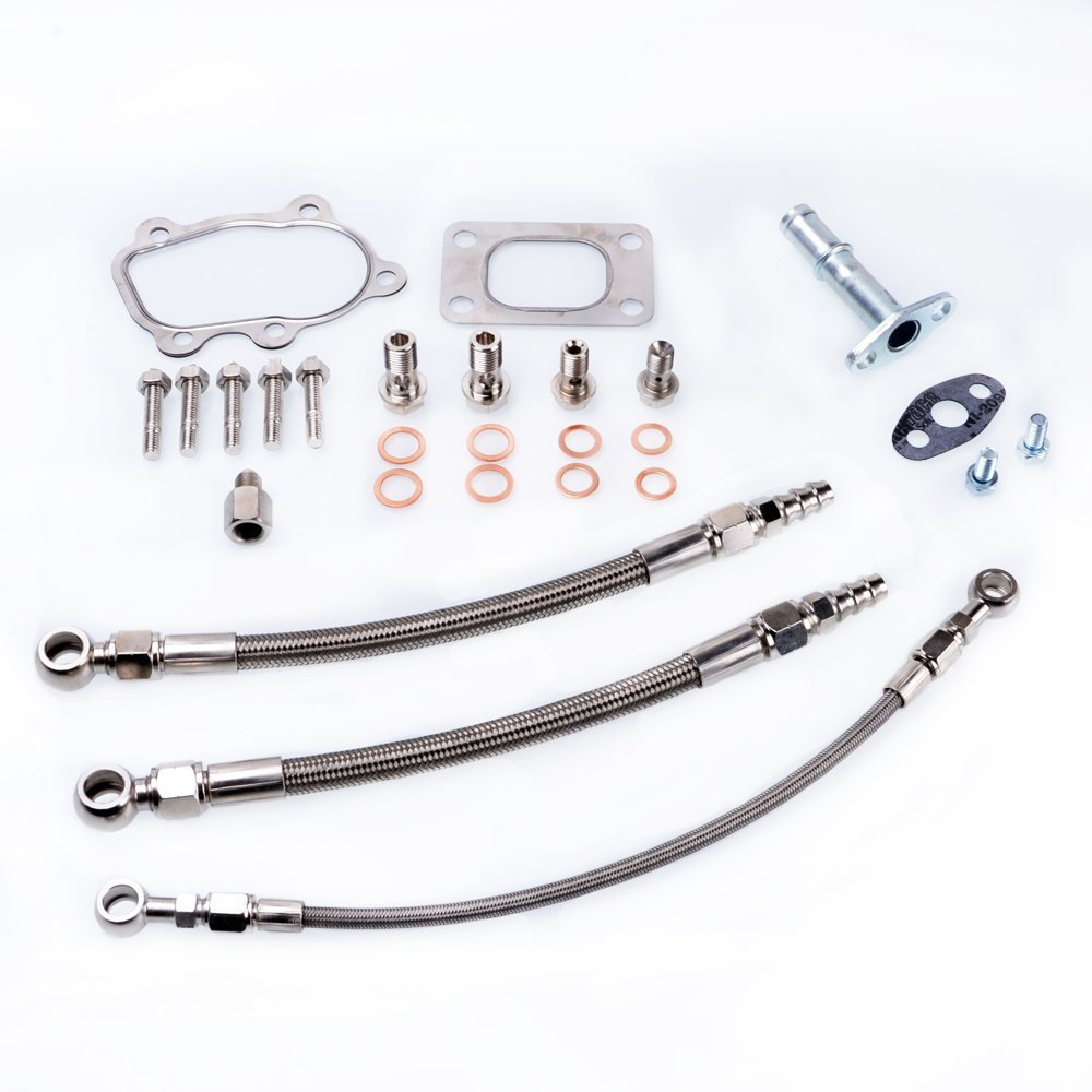 TRITDT Fits SUBARU WRX Impreza EJ20 W/ Garrett GT25R GT28R B.B. Install Kit