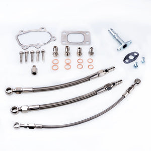 TRITDT Fits SUBARU WRX Impreza EJ20 W/ Garrett GT25R GT28R B.B. Install Kit