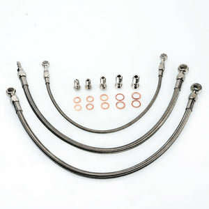TRITDT Turbo Install Kit 6AN Water Line for Stock T3 Fit Skyline RB20DET