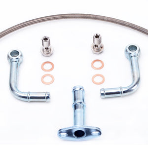 TRITDT Fits Mitsubishi TD04 TD04H TF035 Turbo Oil and Water Line Kit DIY