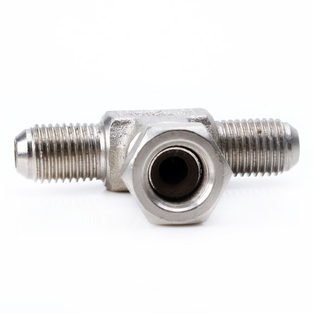 TRITDT Universal 3 Way Tee Fitting Adapter 2 Male 4AN to Female 4AN