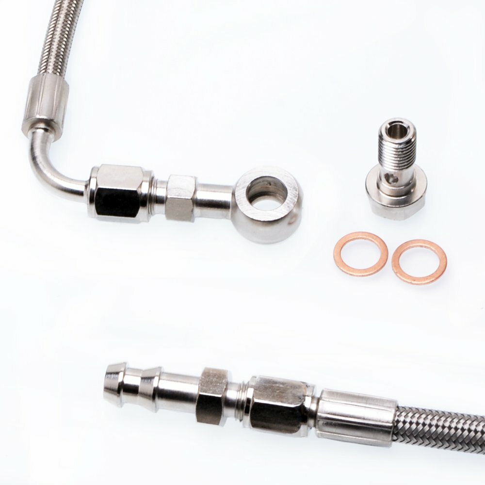 TRITDT Oil & Water Line Kit for 4B11T Lancer EVO X 10 w/ Stock TD05H /TD05HA