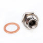 Fits 4G63T VR4 EVO 1~10 Turbo Oil Feed Block Side Adapter Kit M10x1.25mm to 4AN