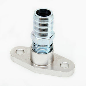 TRITDT Oil Return Flange Kit w/ Straight Barb 3/4" for Garrett T3 T4 T04B T04E