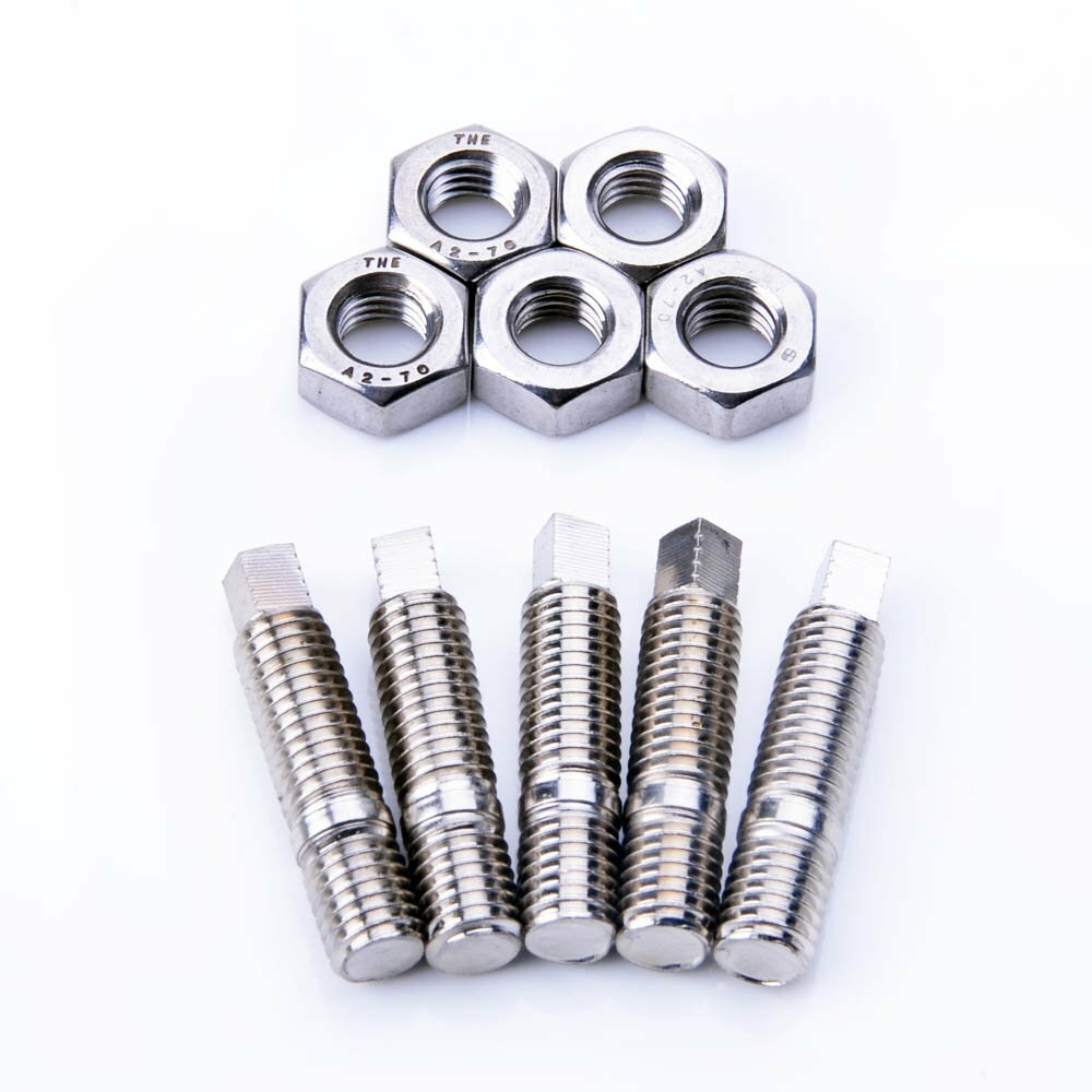 TRITDT Turbo Stud Kit M10x1.5mm Stainless w/ Nut for Garrett GT40 GT42 Turbo