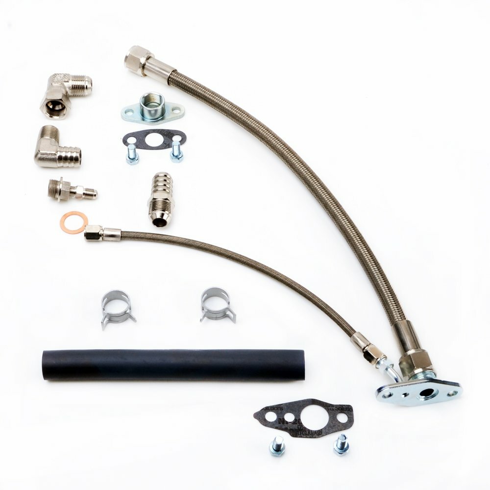TRITDT Oil Feed & Drain Line Kit for TOYOTA 3S-GTE 3SGTE Rev 1 & 2 MR2 w/ CT26