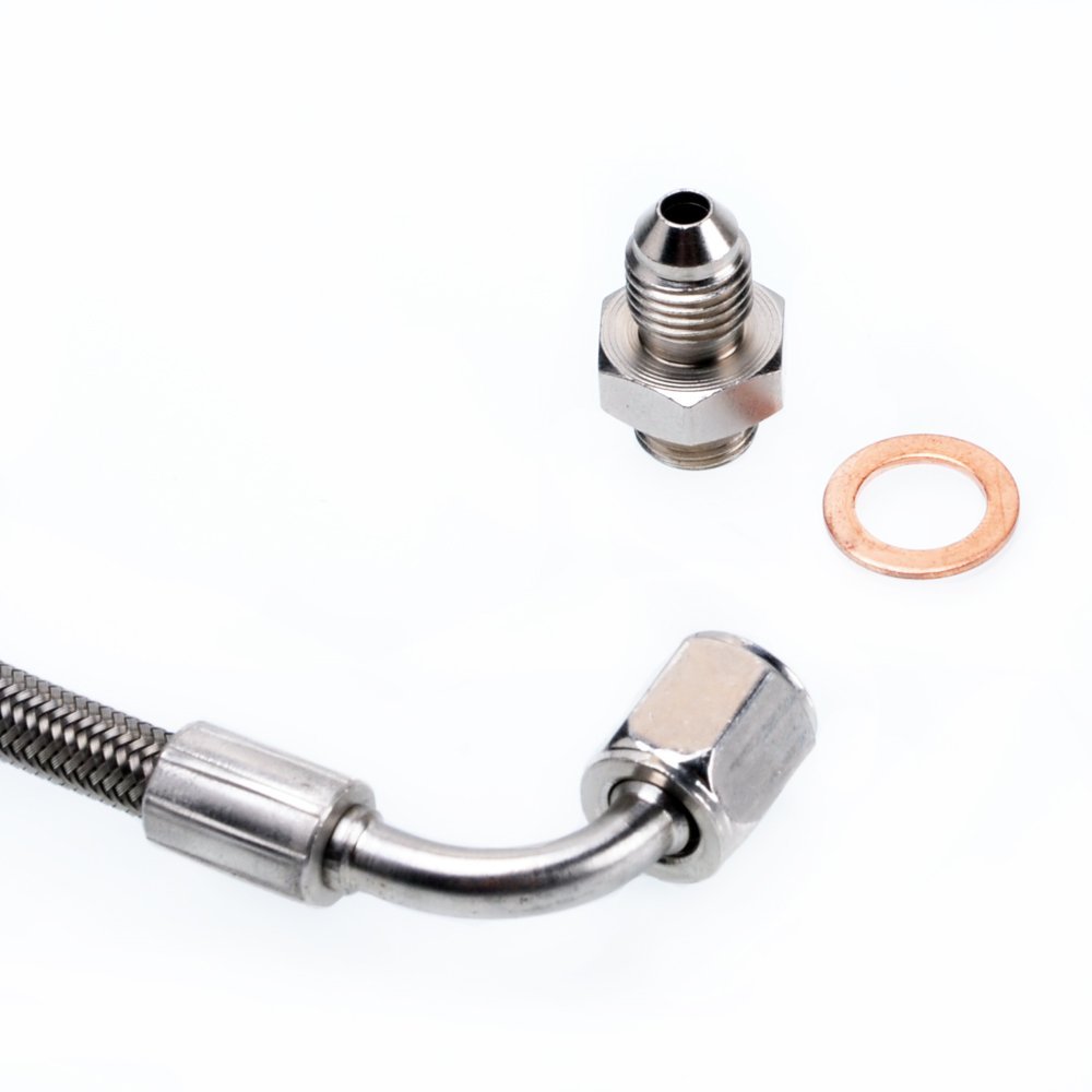 Fits TOYOTA 1JZ/2JZ w/ Garrett GT28R GT30R GT35R B.B. Turbo Oil Feed Line Kit