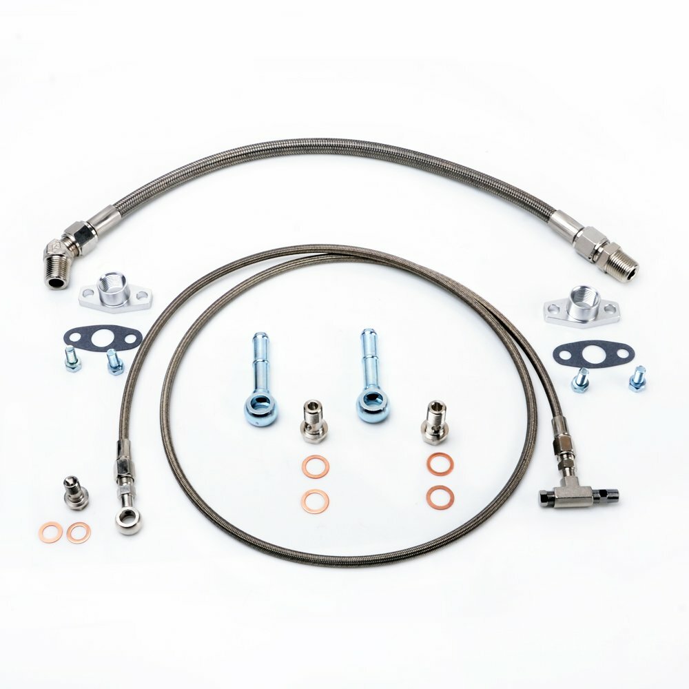 TRITDT Turbo Oil & Water Line Kit 150cm for Garrett T2 T25 T28 Bush Bearing