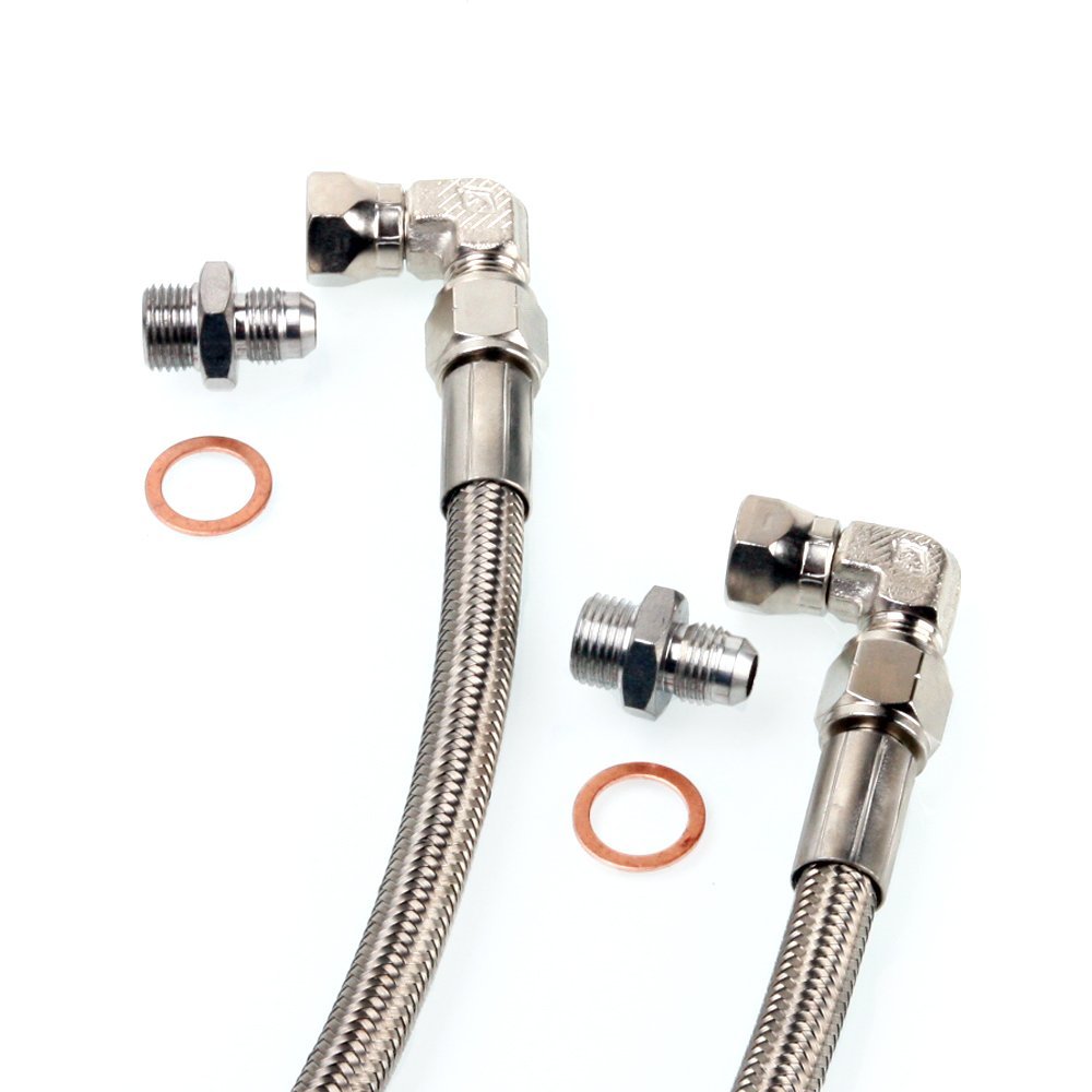 TRITDT Fits NISSAN Skyline RB20DET Stock Turbo Water Line Kit 6AN M16x1.5mm