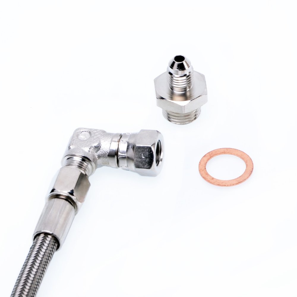 TRITDT Fits 88~93 SAAB 900 900 16V w/ Stock TE05-12B Turbo Water Line Kit