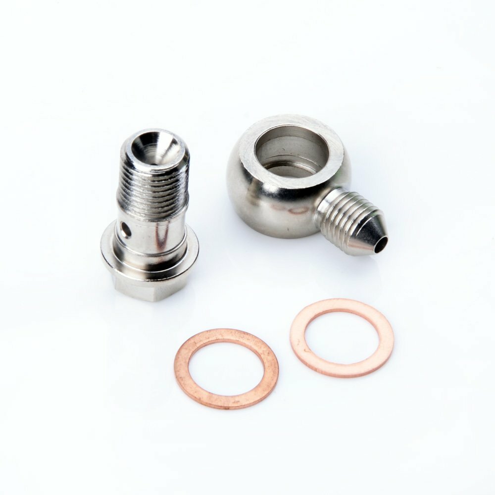 Fits Dodge Neon SRT-4 TD04LR TD05HR Oil Feed Banjo Bolt Kit 1/4NPS-18 1.8mm