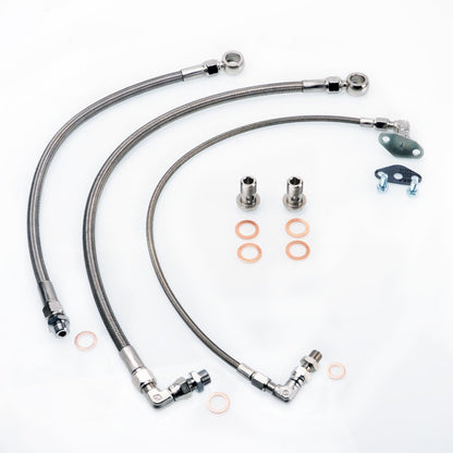 TRITDT Fits GT-R RB26DETT w/ Garrett GT4202R GT4508R B.B. Oil and Water Line Kit