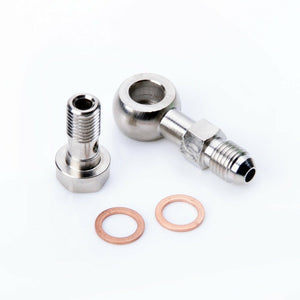 Fits Mitsubishi EVO 1~10 4G63T 4B11T Engine Block Banjo Bolt Kit M10x1.25 to 4AN