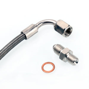 TRITDT Fits TOYOTA 1JZ-GTE w/ Greddy Trust T78-29D T78-33D Oil Feed Line Kit