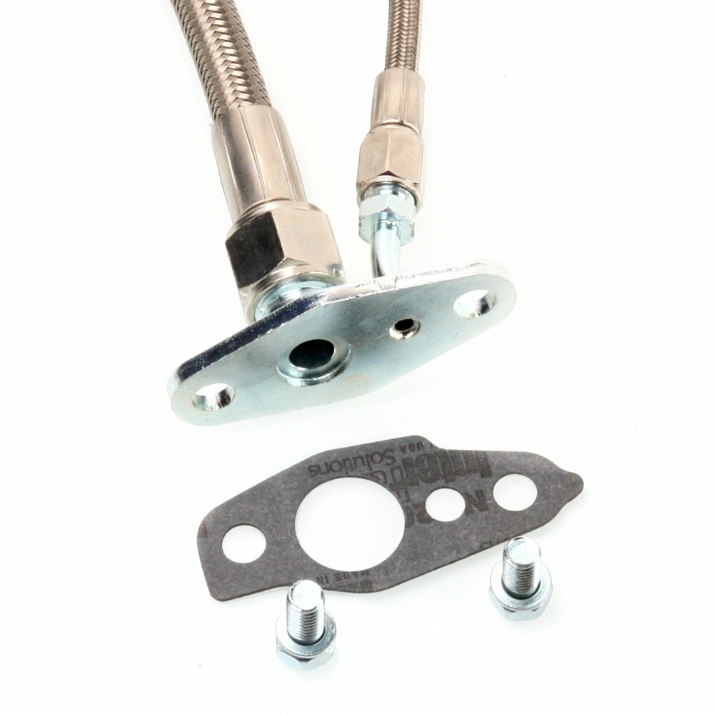 TRITDT Fits TOYOTA CT12 CT20 CT26 Turbo Oil Feed and Drain Line Kit 4AN / 8AN