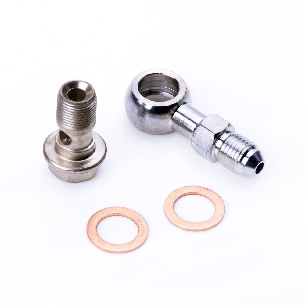 TRITDT Turbo Oil Banjo Bolt Kit M12x1.0mm w/o Restrictor / Mild Steel